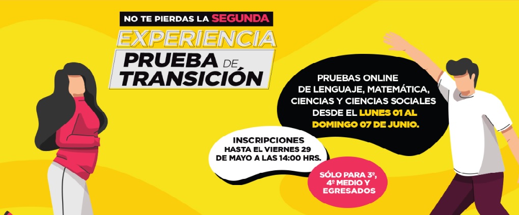 Si eres de 3° o 4° medio, inscríbete 